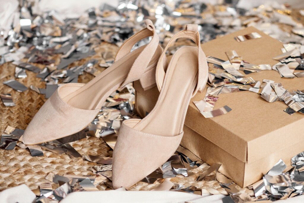 talon slingback beige